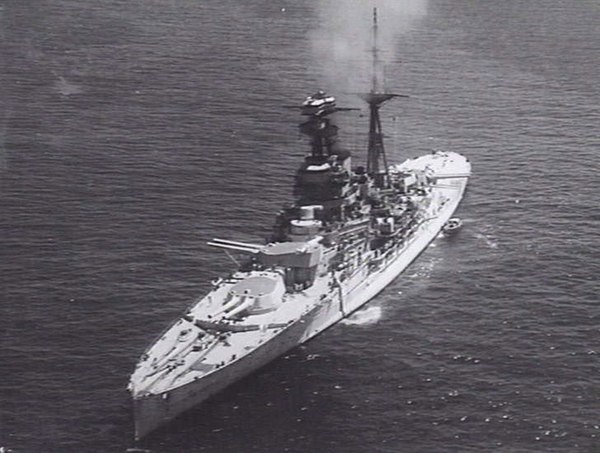 HMS Ramillies in 1939