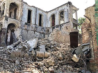 <span class="mw-page-title-main">2021 Haiti earthquake</span> 7.2-magnitude earthquake in Tiburon Peninsula, Haiti