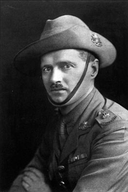 Portrait of Australian World War I Victoria Cross recipient, Major Harry Murray. In February 1917, then-Captain Murray led 'A' company of the 13th Battalion in an attack on "Stormy Trench", capturing the position and defending it against three German counter-attacks. Harry Murray 1917 portrait.jpg