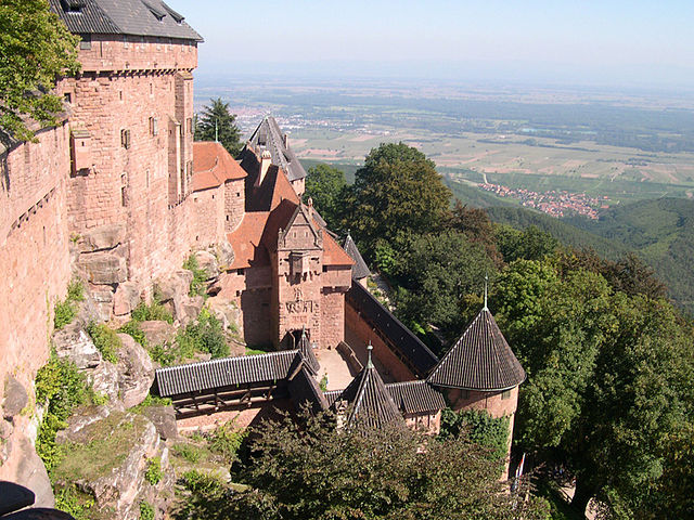 Château du Haut-Kœnigsbourg, which appears in the film.