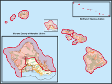 Description de l'image Hawaii's 2nd congressional district in Honolulu (since 2023).svg.