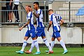 * Nomination Ondrej Duda, Davie Selke und Pascal Köpke, alle Hertha BSC Berlin, after scoring a goal. --Steindy 11:55, 9 September 2019 (UTC) * Promotion a disturbing background? --Charlesjsharp 11:44, 10 September 2019 (UTC) Oh I understand. Is it for my contra? Thank you Charlesjsharp! --Steindy 14:27, 10 September 2019 (UTC) Support In this case the background is clearly normal.--Peulle 17:52, 17 September 2019 (UTC) happy with this --Charlesjsharp 08:53, 19 September 2019 (UTC)