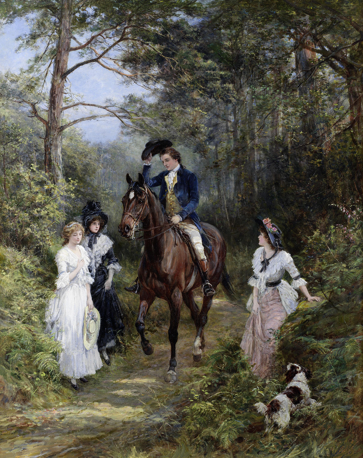 File:Heywood Hardy The meeting in the forest.jpg - Wikimedia Commons