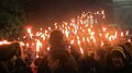Hogmanay Torch Parade in Edinburgh Scotland
