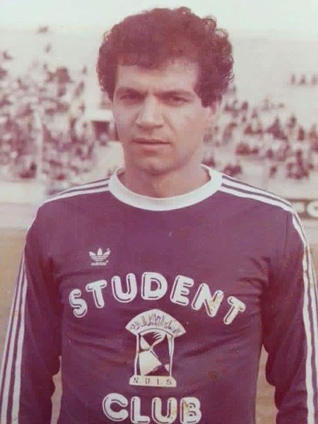 Saeed in a match against Al-Rasheed in 1984–85