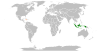 Location map for Indonesia and Jamaica.