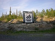 Sign on the Ingraham Trail