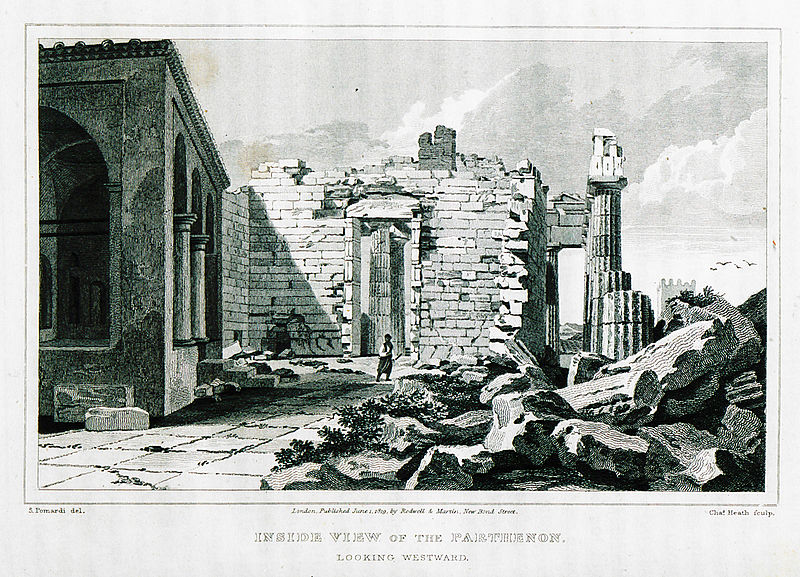 File:Inside view of the Parthenon - Dodwell Edward - 1819.jpg