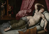 Ο Πάρις στην κρεββατοκάμαρα της Ελένης, 1585-90, Λος Άντζελες, Μουσείο Γκέτι