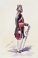 painting of a soldier