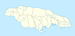 Malvern på en karta över Jamaica