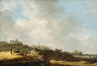 Jan van Goyen, Paesaggio di dune; un esempio dello stile "tonale".