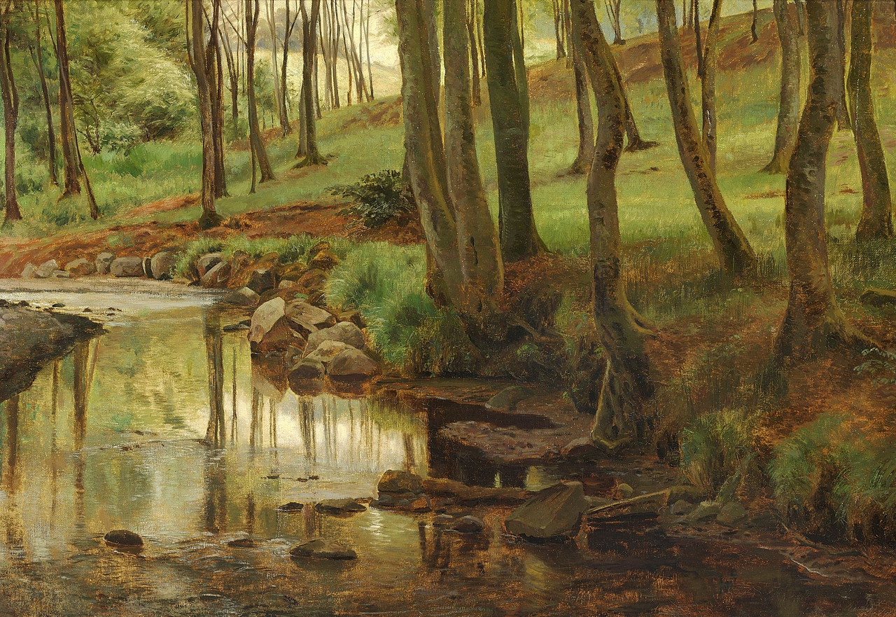 Janus la Cour - Aaløb i Moesgaard Skov - 1885.png