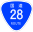 国道28号標識