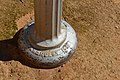 English: Base of the light post at the public hall at Jarklin, Victoria