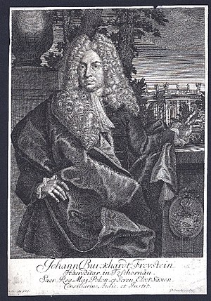 Portrait of Johann Burchard Freystein (Source: Wikimedia)