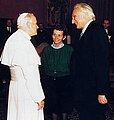 John Paul II, Emma Bonino, Marco Pannella (Vatican City, 1986).jpg