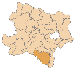 District de Neunkirchen - Carte