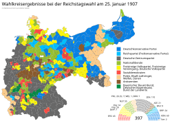 Ergebnis vu dr Rychdagswahl 1907 no Wahlkrais