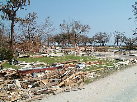 The impact of Hurricane Katrina on the Long Beach shoreline