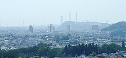 Kimitsu city and Nippon Steel Kimitsu Works