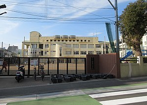 神戸市立宮本小学校: 沿革, 通学区域, 校区内の主な施設