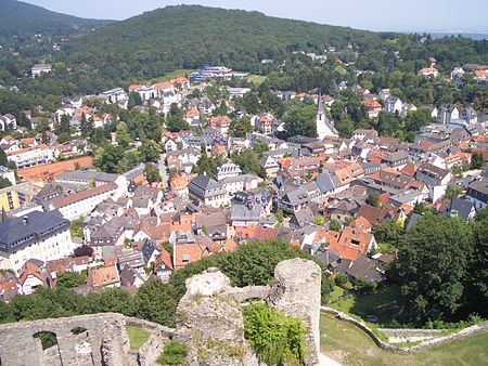 Koenigstein im Taunus Stadt von Burg.jpg