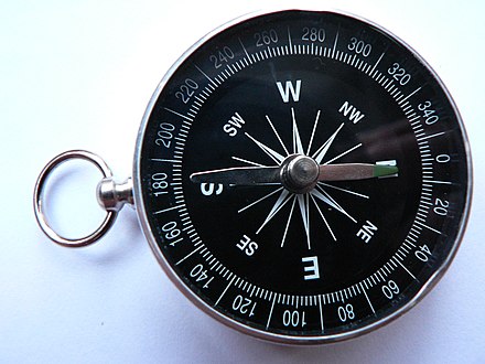 Handheld Compass avec Azimut /& Case-Aluminium De Navigation Compass