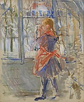 Berthe Morisot, L'Enfant au Tablier Rouge, 1886, American Art Museum