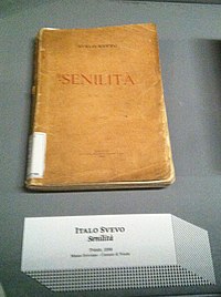 המהדורה הראשונה של Senilità, בהוצאתו העצמית של זבבו