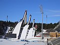 English: Ski jumping towers at Salpausselkä Suomi: Salpausselän hyppyrimäet