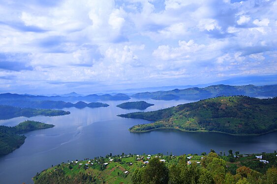 Lake Burera, Rwanda. Photograph: User:Joseph Lionceau