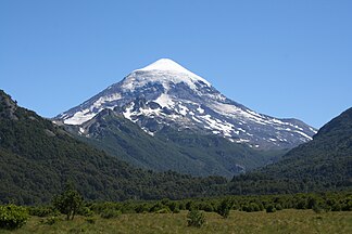 Lanín seen from Mamuil Malal Pass