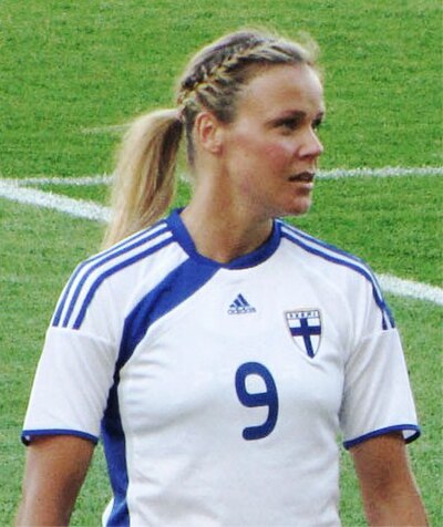 Laura Österberg Kalmari scored two goals for hosts Finland