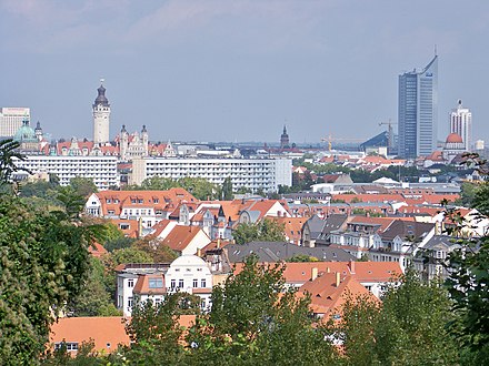 Leipzig skyline