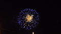 The fireworks display at South Street, during Lewes Bonfire 2013, held in Lewes, East Sussex.