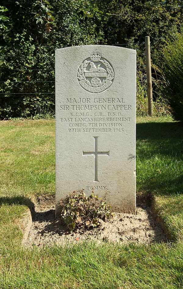 CWGC gravestone for Thompson Capper