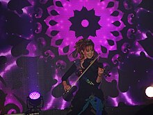 Stirling performing on The Music Box Tour in Cenon, France in 2014 Lindsey Stirling Cenon near Bordeaux France 2014 069.JPG