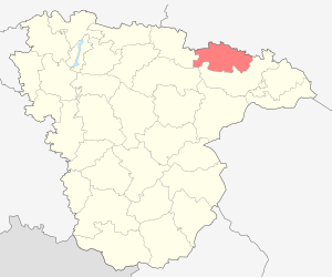 Distrito Ternovsky en el mapa