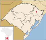Locator map of Campestre da Serra in Rio Grande do Sul.svg