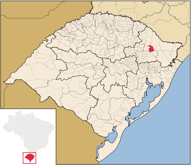 Localização de Campestre da Serra no Rio Grande do Sul