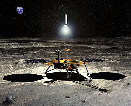 Possible configuration of a lunar sample return spacecraft