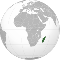 Localização de Madagascar