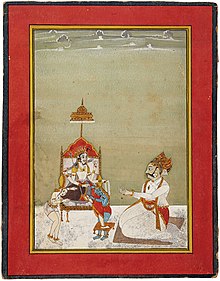 Maharaja Gaj Singhji of Bikaner worshiping goddess Karni Mata Maharaja Gaj Singhji (1723, r.1745-1787) of Bikaner worshiping goddess Karni Mata.jpg
