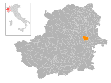 Localisation de Volpiano