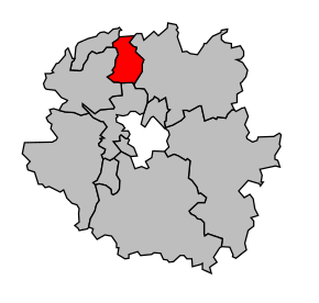 Kanton na mapě arrondissementu Metz-Campagne