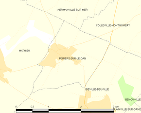 Poziția localității Périers-sur-le-Dan