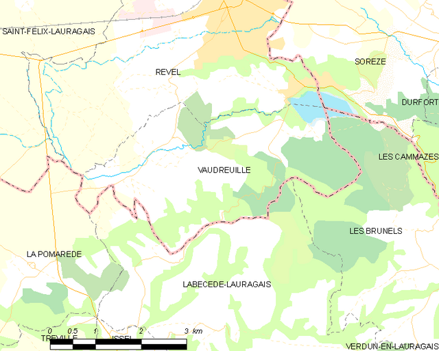 Poziția localității Vaudreuille