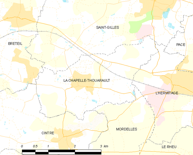 La Chapelle-Thouarault só͘-chāi tē-tô͘ ê uī-tì