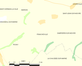 Poziția localității Francheville